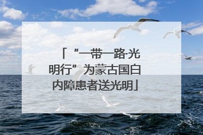 “一带一路·光明行”为蒙古国白内障患者送光明