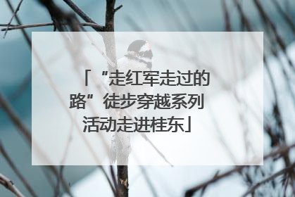 “走红军走过的路”徒步穿越系列活动走进桂东