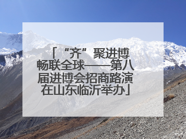 “齐”聚进博 畅联全球——第八届进博会招商路演在山东临沂举办