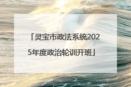 灵宝市政法系统2025年度政治轮训开班
