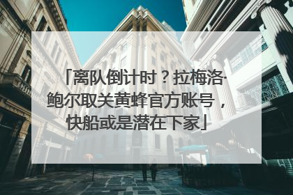 离队倒计时？拉梅洛·鲍尔取关黄蜂官方账号，快船或是潜在下家