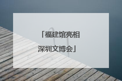 福建馆亮相深圳文博会