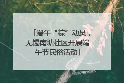 端午“粽”动员，无锡南塘社区开展端午节民俗活动