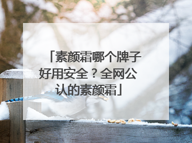 素颜霜哪个牌子好用安全？全网公认的素颜霜