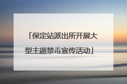 保定站派出所开展大型主题禁毒宣传活动
