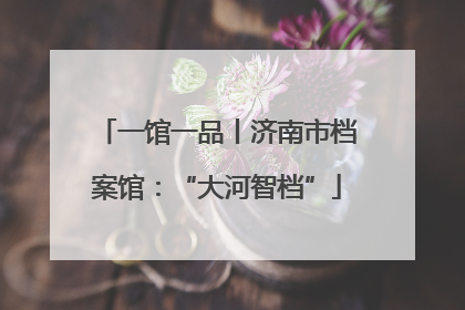 一馆一品丨济南市档案馆：“大河智档”