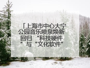 上海市中心大宁公园音乐喷泉焕新回归 “科技硬件”与“文化软件”完美融合