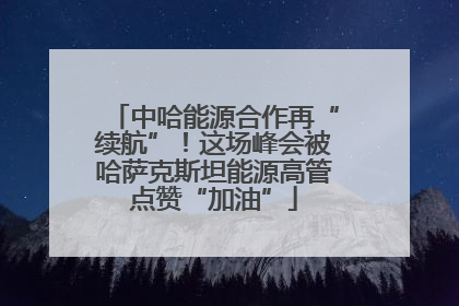 中哈能源合作再“续航”！这场峰会被哈萨克斯坦能源高管点赞“加油”