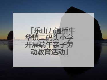 乐山五通桥牛华镇二码头小学开展端午亲子劳动教育活动