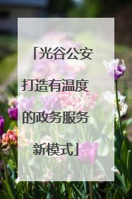 光谷公安打造有温度的政务服务新模式