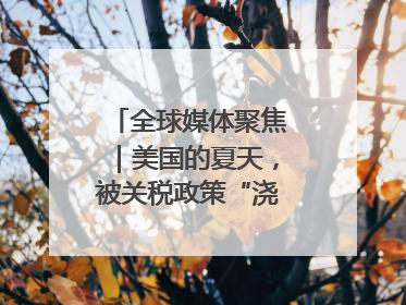 全球媒体聚焦｜美国的夏天，被关税政策“浇灭”了热情