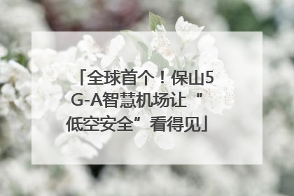 全球首个！保山5G-A智慧机场让“低空安全”看得见