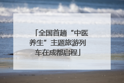 全国首趟“中医养生”主题旅游列车在成都启程