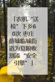 农机“送检”下乡60次 枣庄薛城临城街道为夏粮收割添“安全引擎”