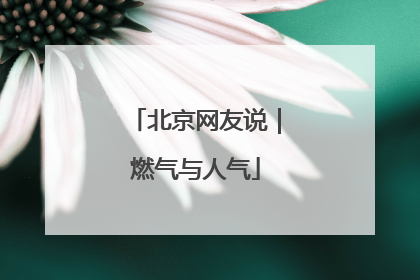 北京网友说｜燃气与人气