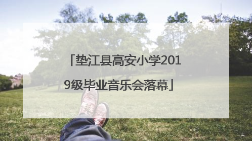 垫江县高安小学2019级毕业音乐会落幕