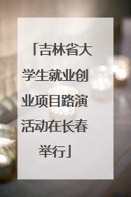 吉林省大学生就业创业项目路演活动在长春举行