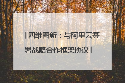 四维图新：与阿里云签署战略合作框架协议