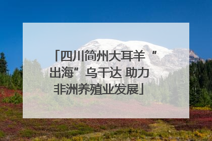 四川简州大耳羊“出海”乌干达 助力非洲养殖业发展