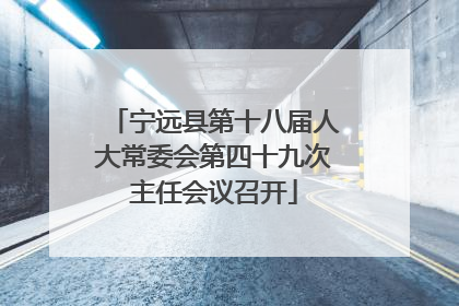宁远县第十八届人大常委会第四十九次主任会议召开