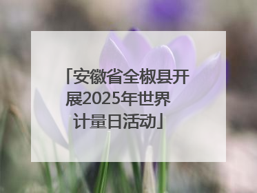 安徽省全椒县开展2025年世界计量日活动
