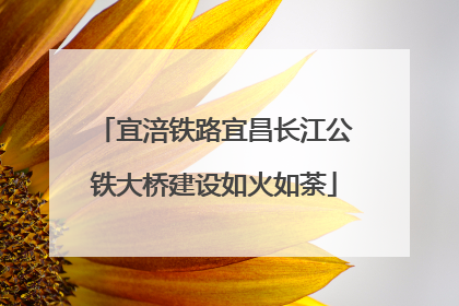 宜涪铁路宜昌长江公铁大桥建设如火如荼