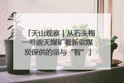 天山观察｜从石头梅一号露天煤矿看新疆煤炭保供的量与“智”