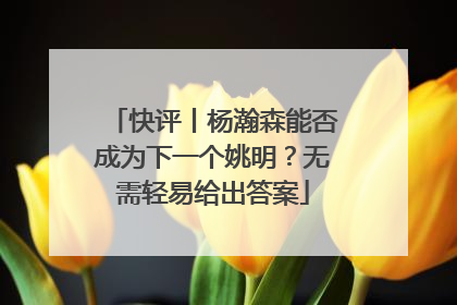 快评丨杨瀚森能否成为下一个姚明？无需轻易给出答案