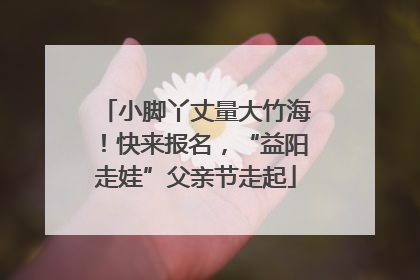 小脚丫丈量大竹海！快来报名，“益阳走娃”父亲节走起