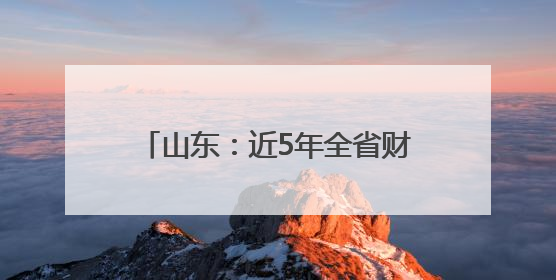 山东：近5年全省财政对公立医院补助投入年均增长25%