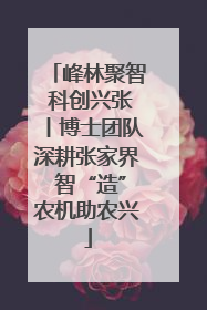 峰林聚智 科创兴张丨博士团队深耕张家界 智“造”农机助农兴