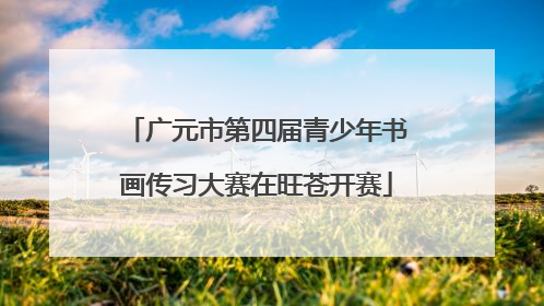 广元市第四届青少年书画传习大赛在旺苍开赛