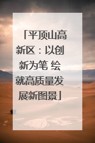 平顶山高新区：以创新为笔 绘就高质量发展新图景