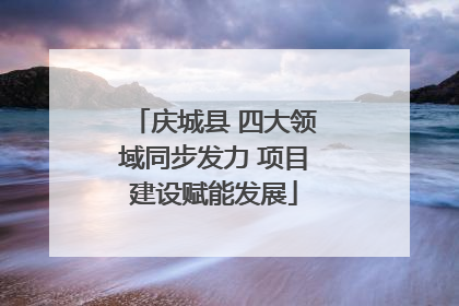 庆城县 四大领域同步发力 项目建设赋能发展