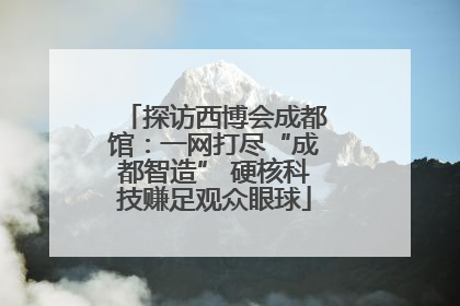 探访西博会成都馆：一网打尽“成都智造” 硬核科技赚足观众眼球