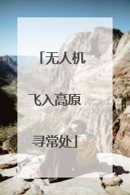 无人机飞入高原寻常处