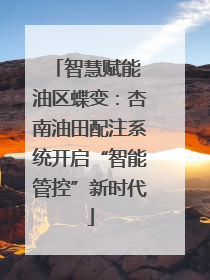 智慧赋能 油区蝶变：杏南油田配注系统开启“智能管控”新时代