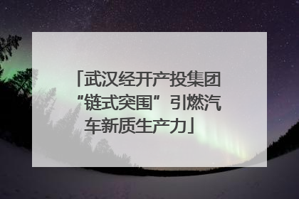 武汉经开产投集团“链式突围”引燃汽车新质生产力