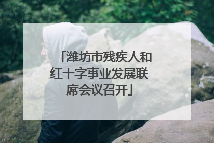 潍坊市残疾人和红十字事业发展联席会议召开