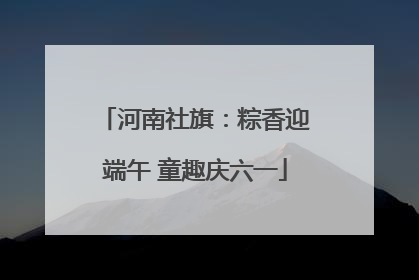河南社旗：粽香迎端午 童趣庆六一