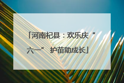 河南杞县：欢乐庆“六一” 护苗助成长