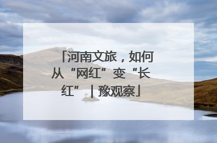 河南文旅，如何从“网红”变“长红”｜豫观察