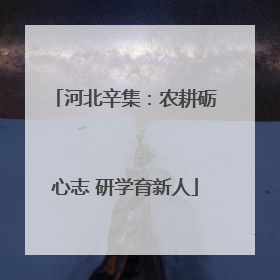 河北辛集：农耕砺心志 研学育新人