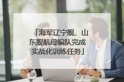 海军辽宁舰、山东舰航母编队完成实战化训练任务
