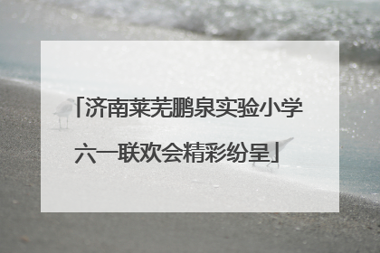 济南莱芜鹏泉实验小学六一联欢会精彩纷呈