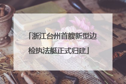 浙江台州首艘新型边检执法艇正式归建