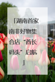 湖南首家南非好物集合店“酋长码头”启航