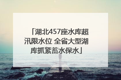 湖北457座水库超汛限水位 全省大型湖库抓紧蓄水保水