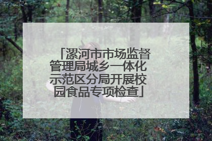 漯河市市场监督管理局城乡一体化示范区分局开展校园食品专项检查