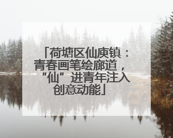 荷塘区仙庾镇：青春画笔绘廊道，“仙”进青年注入创意动能